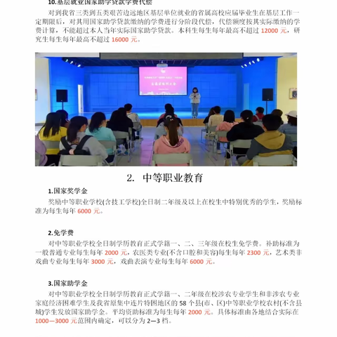 转：2023年甘肃省学生资助政策简介