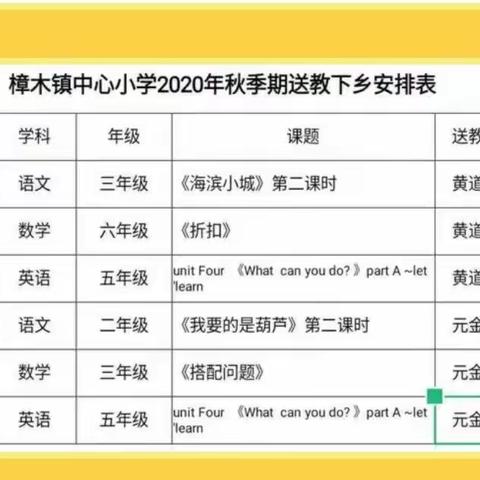 送教下乡  促进交流  帮扶互助共成长