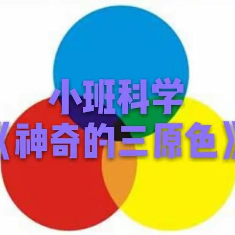 红太阳幼儿园小一班科学《神奇的三原色》