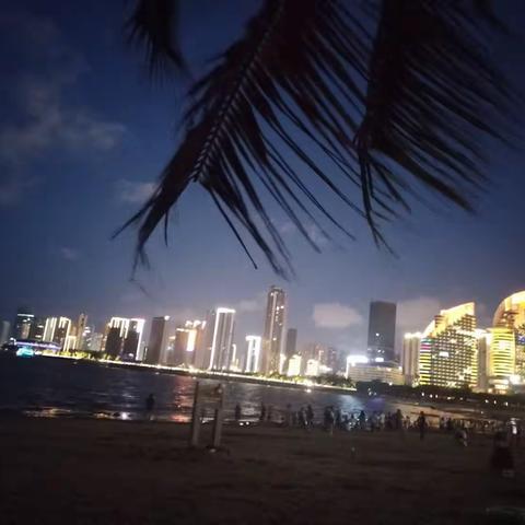 夜晚的金沙湾—好美