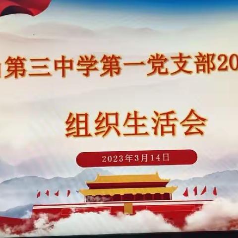 天山第三中学第一党支部召开2022年度组织生活会