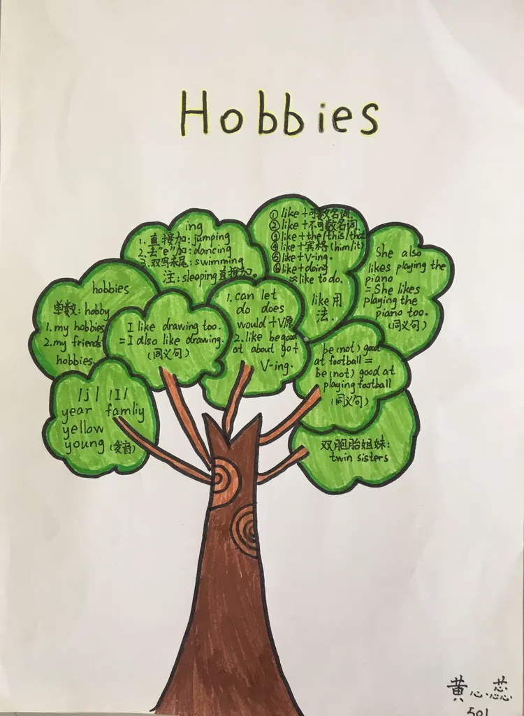 unit 4 hobbies思维导图