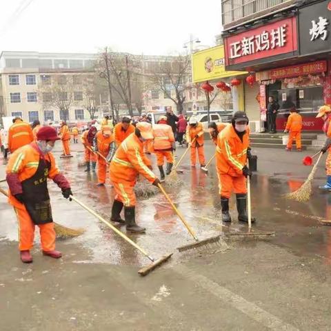 长葛市开展益民街环境卫生整治活动