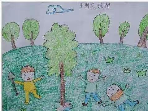 保安幼儿园《3·12植树节》我们在行动