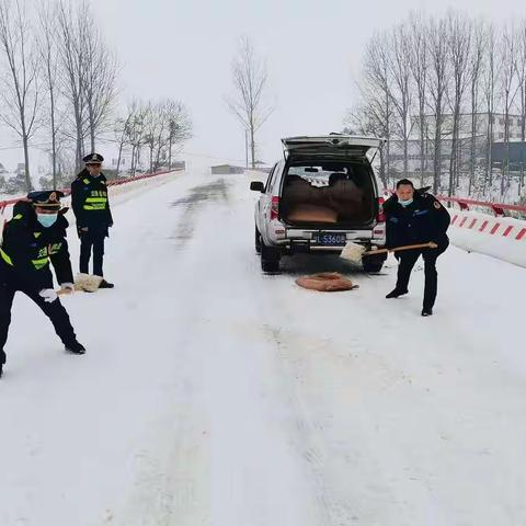 泰赢公司开展除雪保畅通行动