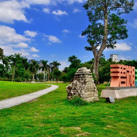 福建漳州市碧湖公园风景优美！