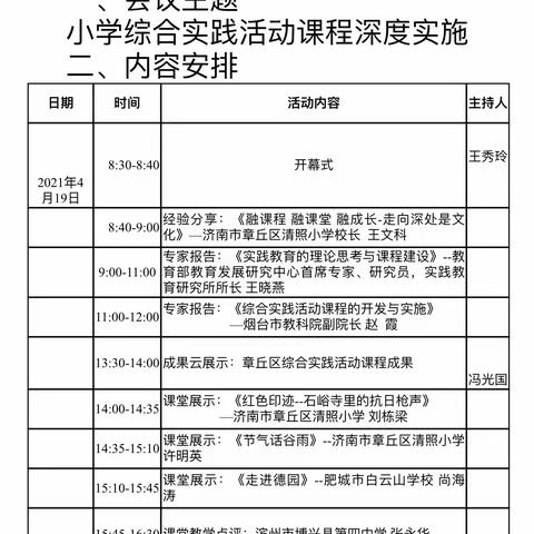 最美的课堂 最真的实践——记胡营小学综合实践活动网络观摩培训会