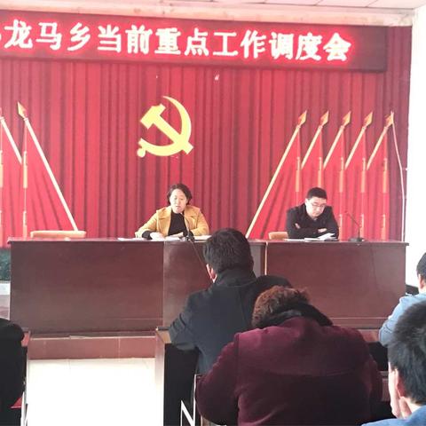 小龙马乡召开当前重点工作调度会