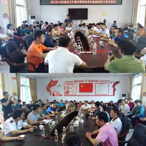 美兰区扶贫办到大致坡镇挂点村委会开展登革热防控、环境卫生整治和夏秋季传染病防控工作