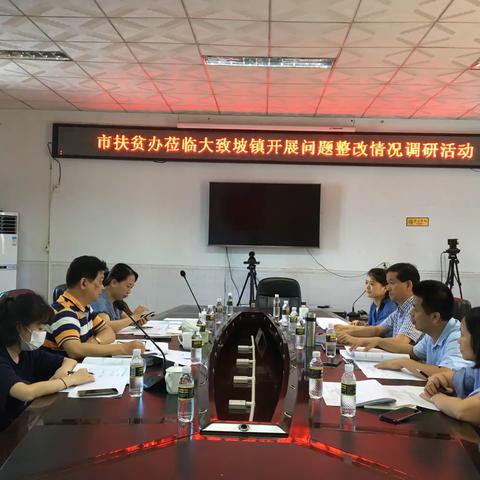 市扶贫办莅临我区大致坡镇和三江镇开展2019年脱贫攻坚成效反馈问题整改工作调研