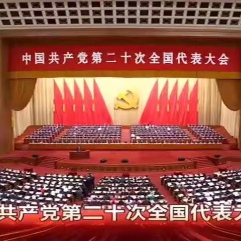 大寅片区各校组织干部职工收看党的二十大开幕会