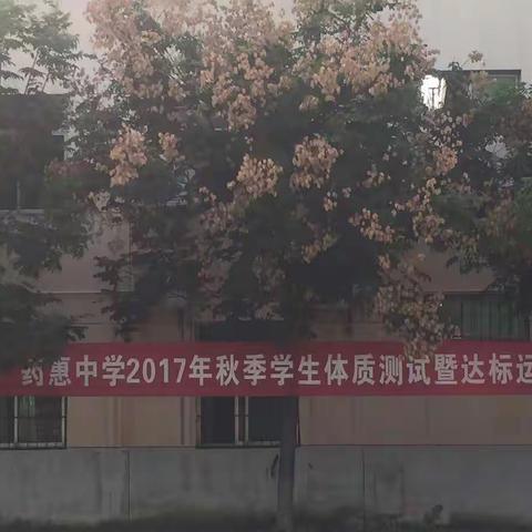 药惠中学2017年秋季学生体质能力测试