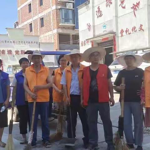 唐先残疾人之家到清塘与党员一起劳动