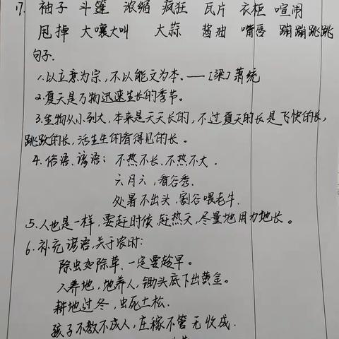 第五单元复习