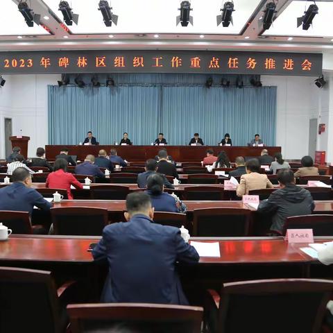 碑林区召开2023年组织工作重点任务推进会