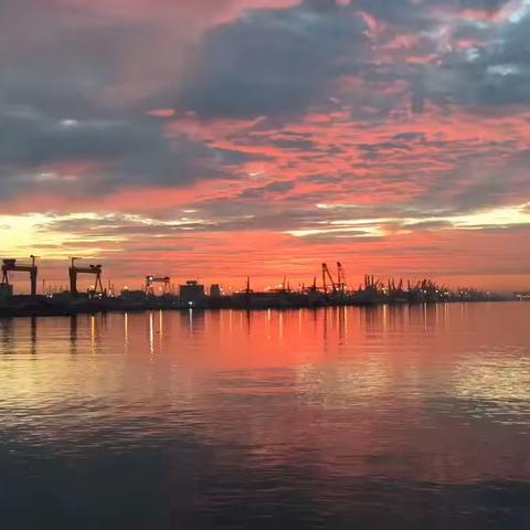 海港日出延时摄影