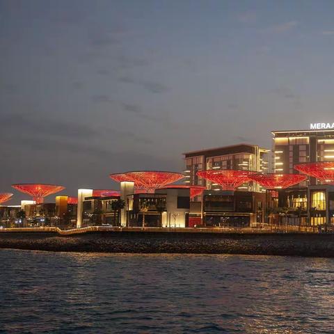 《迪拜之旅》----夜幕降临观海湾