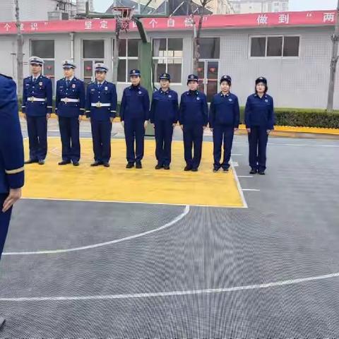 陇县大队开展队列训练强化队伍作风纪律建设