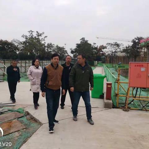 孙文秦副主任检查第四污水处理厂提标改造工程