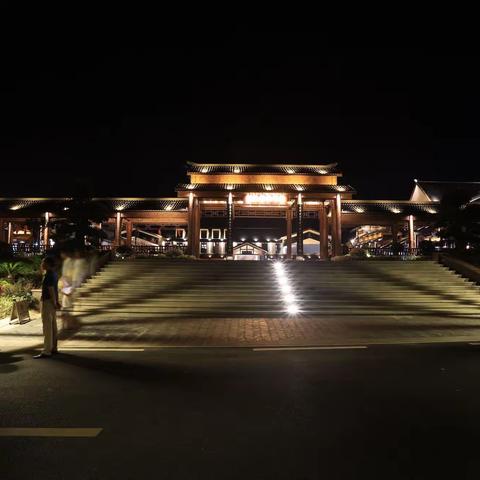 石首桃花小镇星光原野夜景…