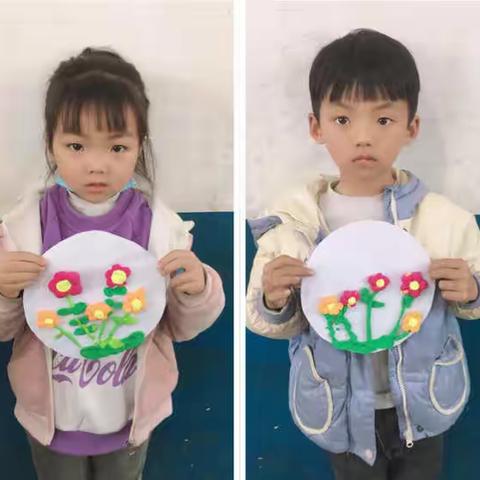 双减 减负不减乐——雅溪小学幼儿大班美工手工花