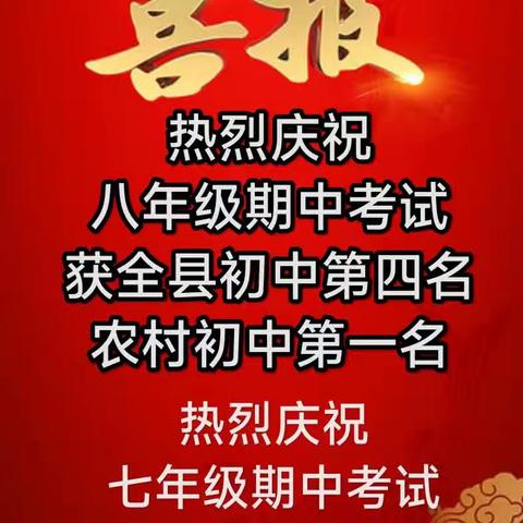 农安县三岗镇初级中学喜报