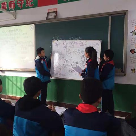 教研室对小寨学区贯庄中心小学进行教学工作考核