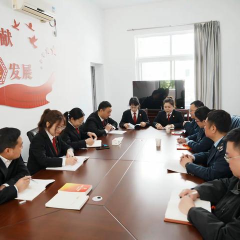 甘溪税务分局党支部与旬阳市法院北区法庭党支部举办“同心共学二十大    踔厉推进现代化”主题党日活动