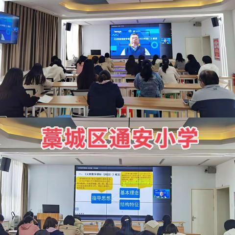 聚焦新课标，学习促成长——藁城区通安小学开展数学新课标解读线上培训活动