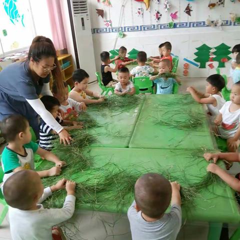 托班趣味编织--草编