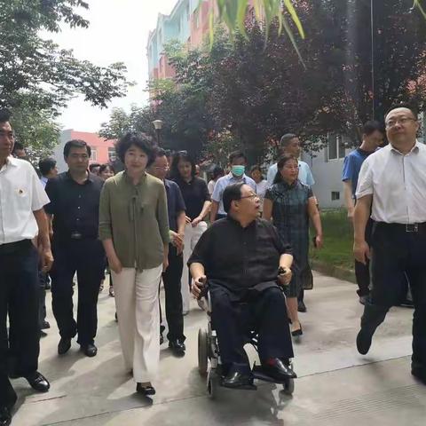 中残联领导来临渭区调研