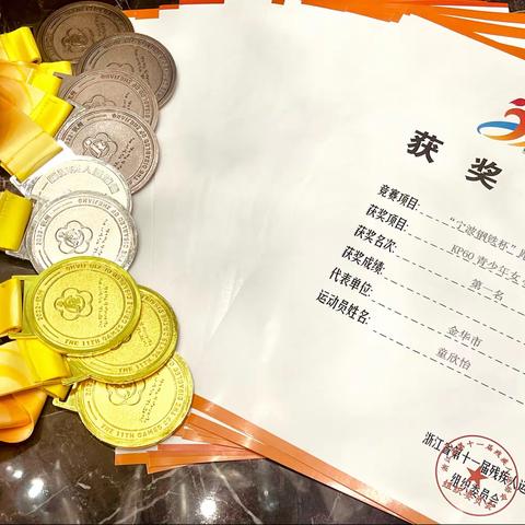 我校学子夺金时刻！见证省残运会荣耀时刻！