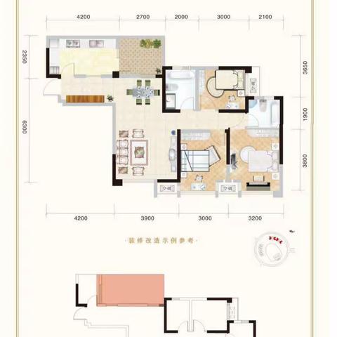 ❤️🔑独家亏10万 +车位报价72.9万 城中心春熙广场 产权89实际91 外带60平方花园 黄金楼层 ☎️69509￼