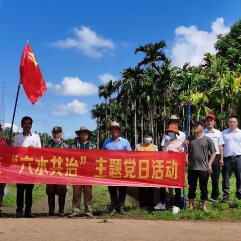 蓬莱镇蓬莱村党总支部组织开展“六水共治”主题党日活动