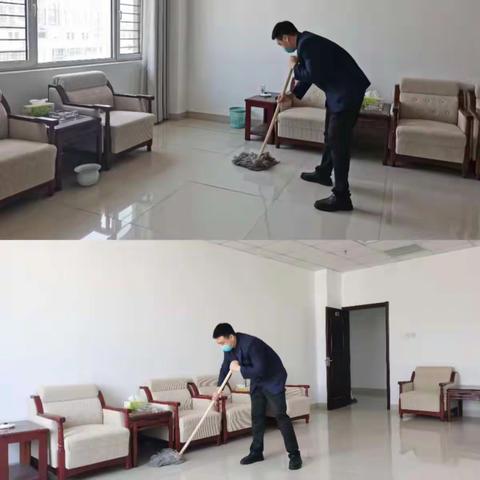 县直各级党组织积极开展“卫生大扫除 聚力抓防控”活动