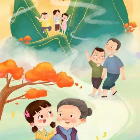 初二6班—金秋重阳时，浓浓敬老情～