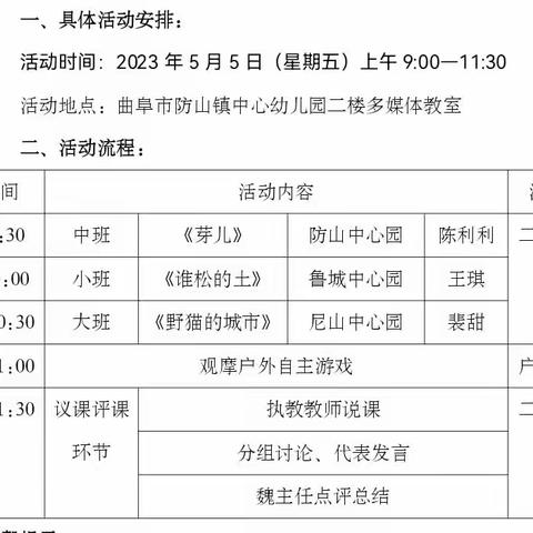 温情交流，共促成长——﻿（防山、鲁城、尼山）语言领域联片教研活动