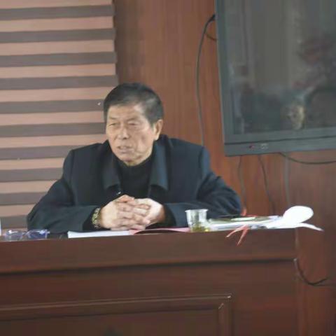 万年县苏桥乡老年体协学习二十大精神会议