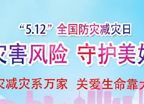 【凤凰幼儿园安全篇】5.12防灾减灾日