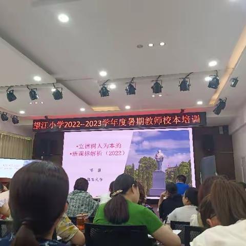 参加望江小学2023年暑期培训体会。