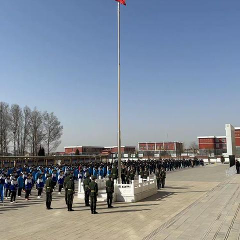 和林民族中学“节约粮食 反对浪费”主题升旗仪式