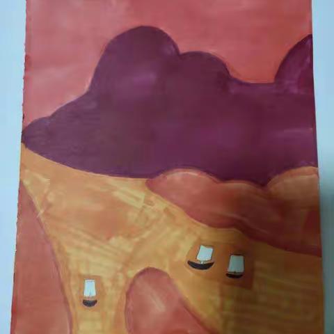 实验小学六年级《色彩的调和》优秀作品赏析