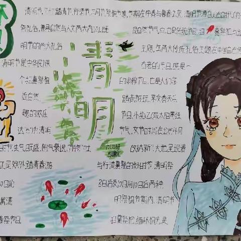 清明节手抄报展