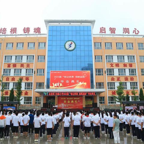 盂县第三实验小学2022届“铭记师恩 扬帆起航”毕业典礼