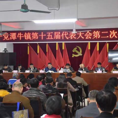 中国共产党潭牛镇第十五届代表大会第二次会议胜利召开