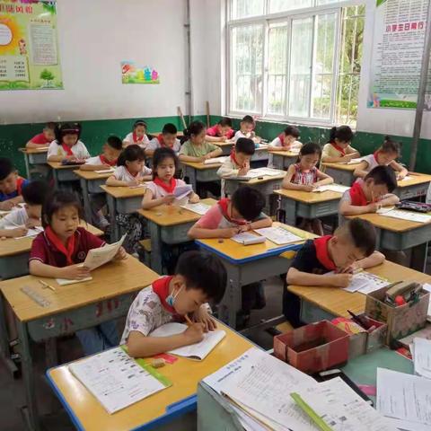 查缺补漏 奋勇向前——陶庄镇小武穴小学进行单元检测