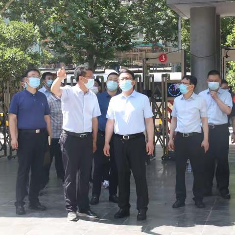 莲湖区委区政府主要领导莅临市十中检查高考考点准备工作