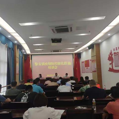 能力提升建设年|黎安镇开展优化疫情防控措施专题培训班