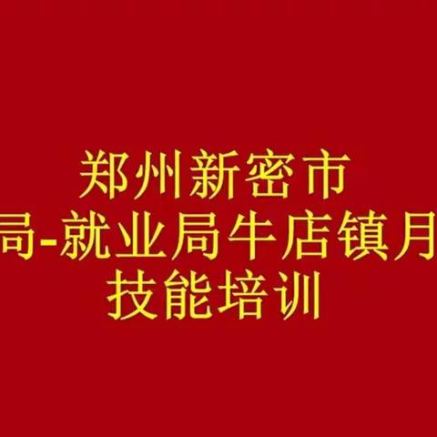 牛店镇大力开展“三单联动”技能培训