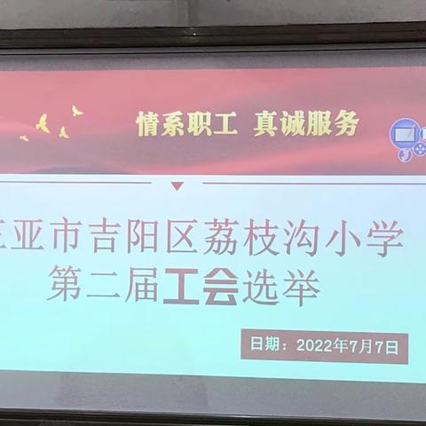 工会换届新篇章 不忘初心再启航——三亚市吉阳区荔枝沟小学第二届工会选举简报